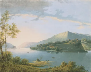 Paisaje a lo largo del Rin